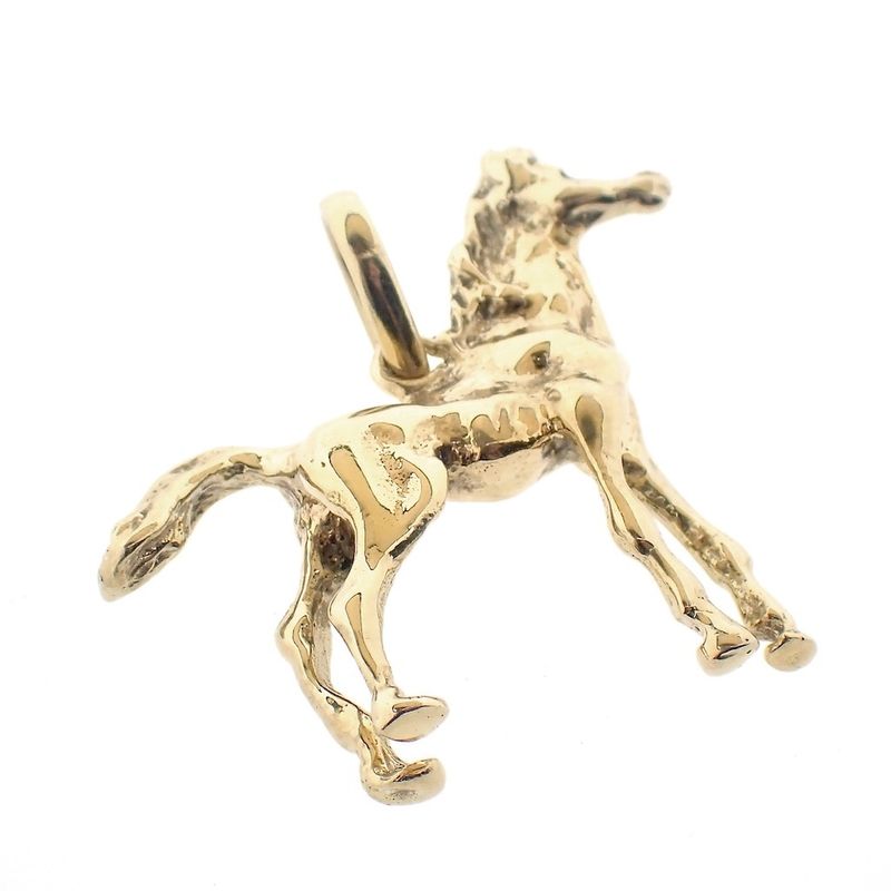 Image 3 of Gold pendant of a horse