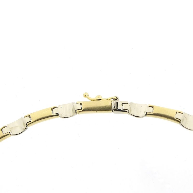 Image 5 of Bicolor gold fantasy link necklace