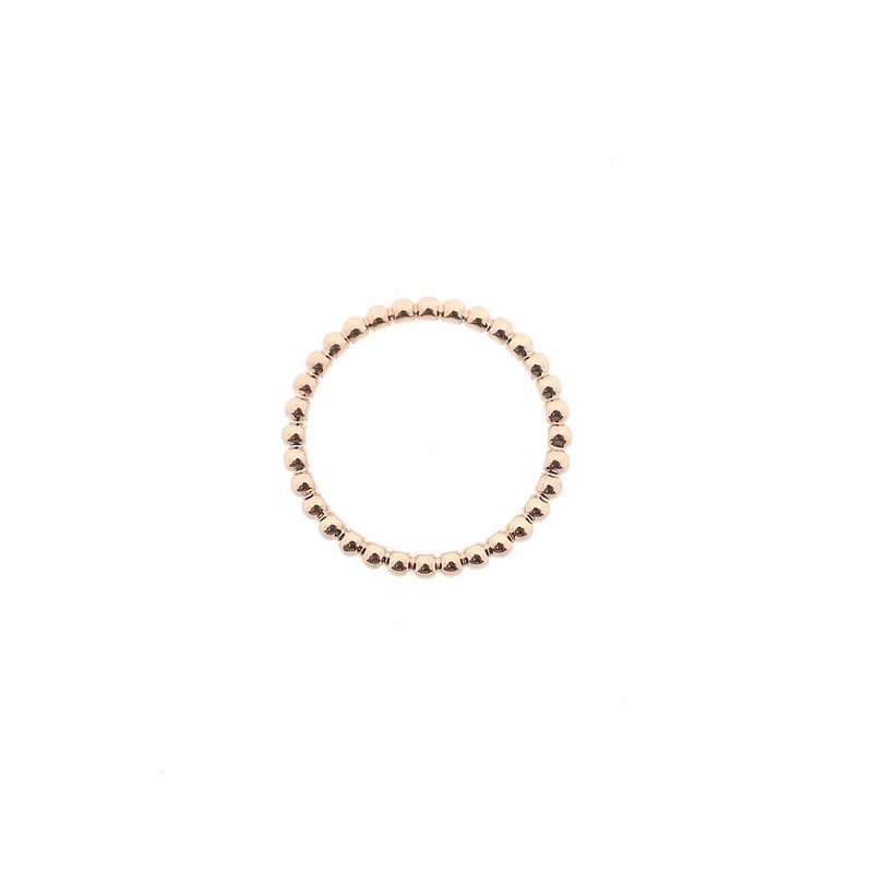Image 3 of Rose gold sliding ring with balls