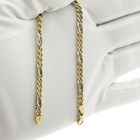Image 9 of 18K Two-tone gold Figaro link bracelet | 20 cm