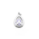 Image 3 of 18-karat white gold pendant with tanzanite and diamond | 0.18 ct.