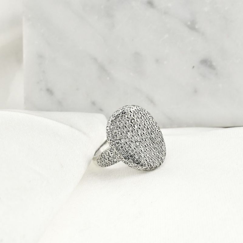 Image 7 of White gold cocktail ring with diamonds 0.90 ct.