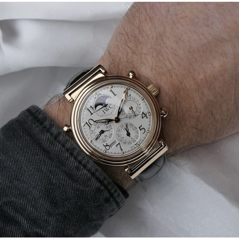 Image 10 of IWC Da Vinci Perpetual Calendar Rattrapante Chronograph IW3754-003; 18k rose gold men's watch