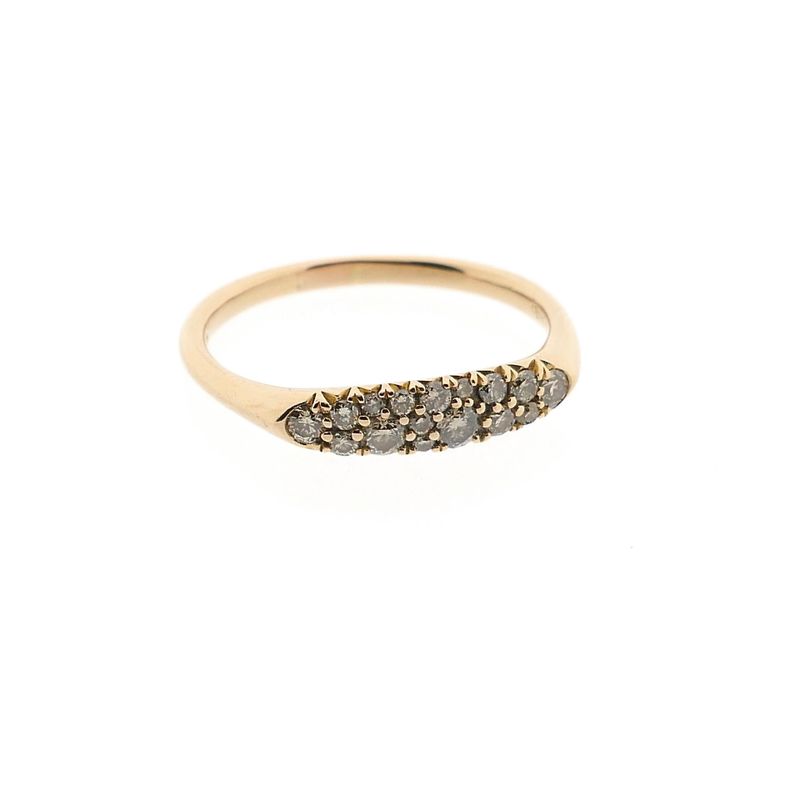 Image 4 of Rose Gold Ring with Diamonds; Approx. 0.28 ct.