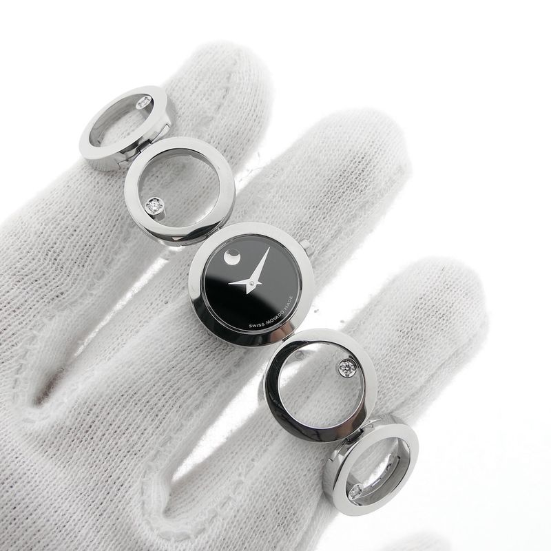 Image 12 of Movado 84 A1 1811 Ono Museum; Women's watch with diamonds