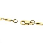 Afbeelding 3 van Gouden schakelketting met staafjes | 42 cm