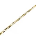 Image 8 of 18K Two-tone gold Figaro link bracelet | 20 cm
