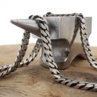 Image 2 of Silver robust gourmet link chain | 45 cm