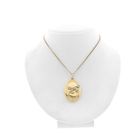 Image 8 of 18K Two-tone medallion pendant with rose-cut diamonds | 0.03 ct.