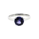 Image 3 of White gold solitaire ring with tanzanite