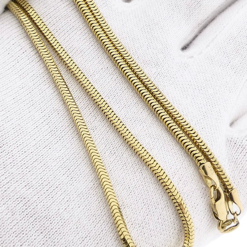 Image 6 of 14 Karat Gold Snake Chain Necklace - 46 cm
