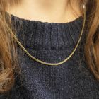 Image 3 of Gold gourmet link chain | 47 cm