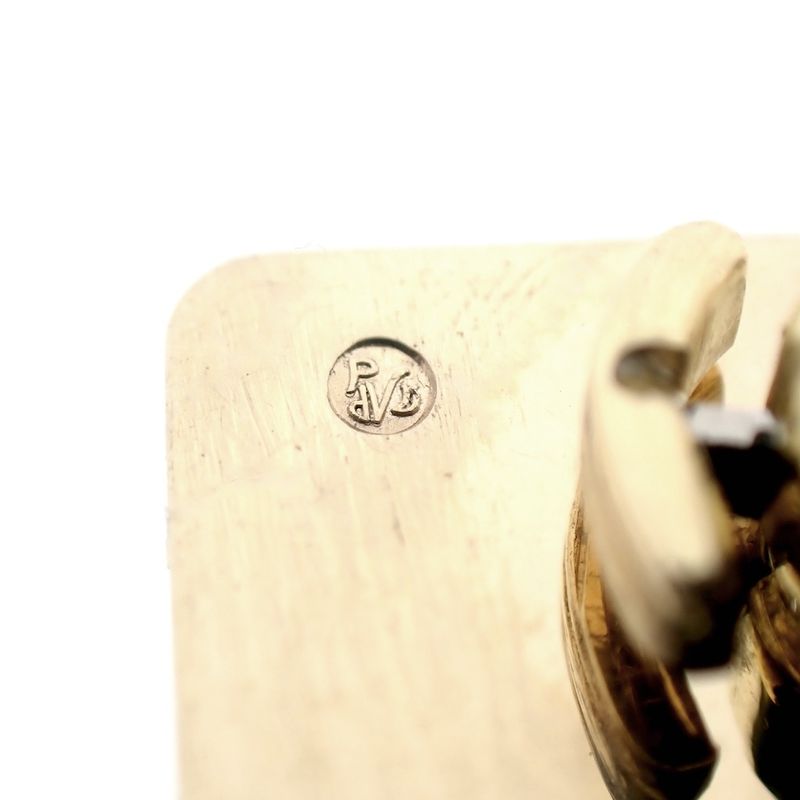 Image 9 of Gold cufflinks with Lapis lazuli stones