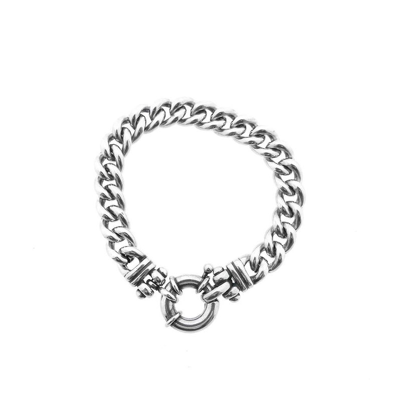 Image 4 of Robust silver gourmet link bracelet