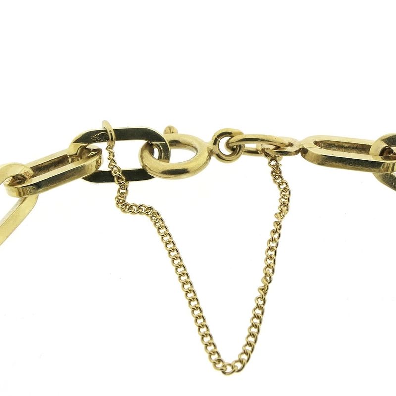 Image 3 of Gold closed forever link bracelet; 19 cm