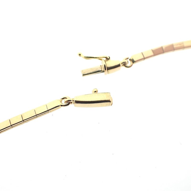 Image 6 of 18-karat gold omega necklace; fantasy design | 45 cm