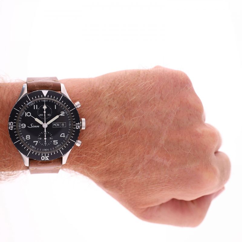 Afbeelding 9 van Sinn 155 Manufactum Chronograph 155.030; Automatisch Heren Horloge