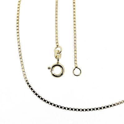 Image 1 of Golden Venetian link chain | 45 cm