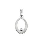 Image 4 of White gold pendant with diamond; 0.02 ct.