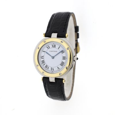 Image 2 of Cartier Santos Vendôme Ronde 8191; 18k gold/steel women's watch