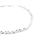Image 2 of Silver bracelet with spiral link | 19.5 cm