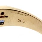 Image 11 of 18K gold ring with zirconia and a mix of gemstones