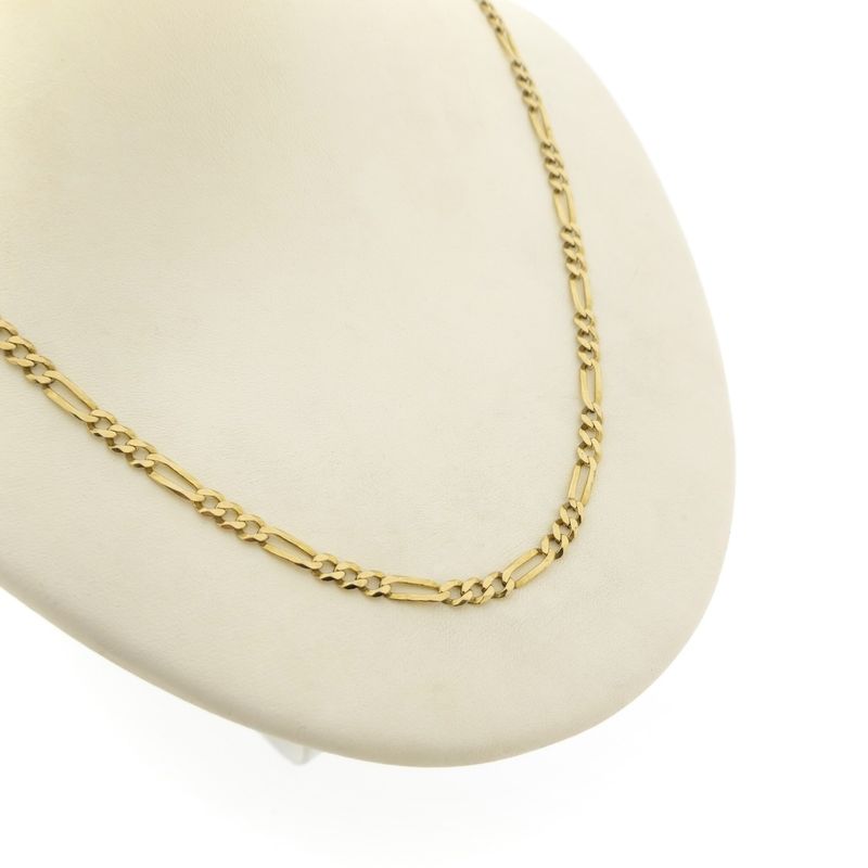Image 3 of 18K Gold Figaro Link Chain | 63 cm