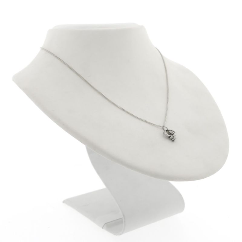 Image 3 of White gold pendant with 0.04 ct diamond.