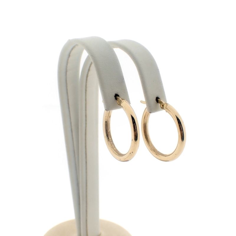 Image 1 of Gold subtle earrings | Ø 19.4 mm
