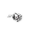 Image 3 of Pandora charm pendant; Silver; White Pearl