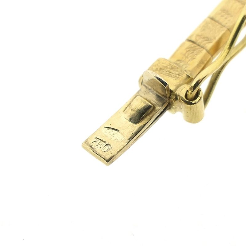 Image 11 of Tricolor gold omega link necklace