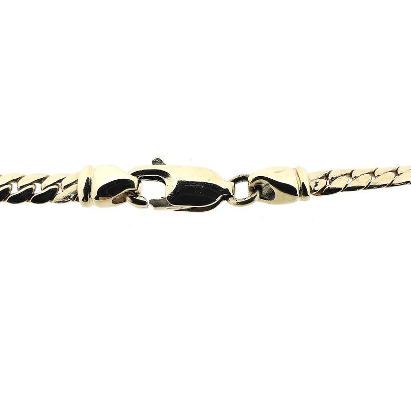 Image 6 of Gold gourmet link bracelet with diamond