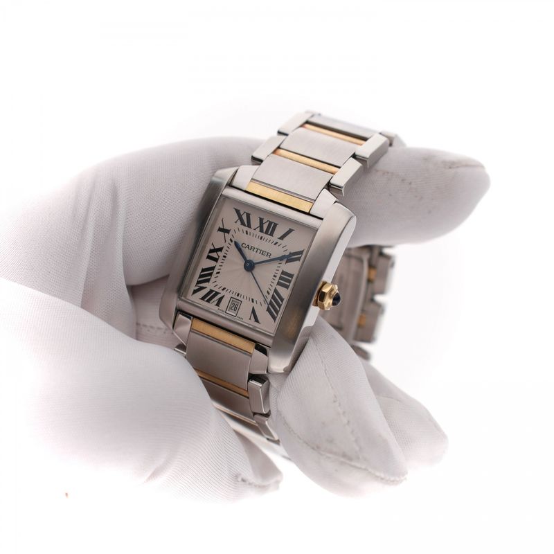 Afbeelding 5 van Cartier Tank Française 2302 W51005Q4; Automatisch Horloge