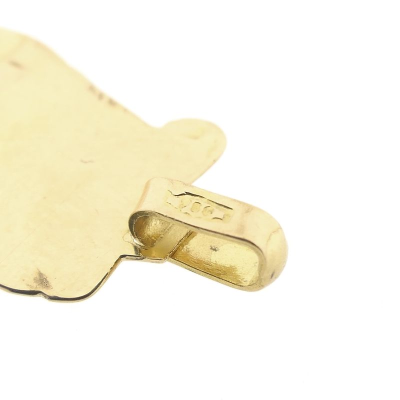 Image 4 of Gold pendant of the face of Jesus on parchment