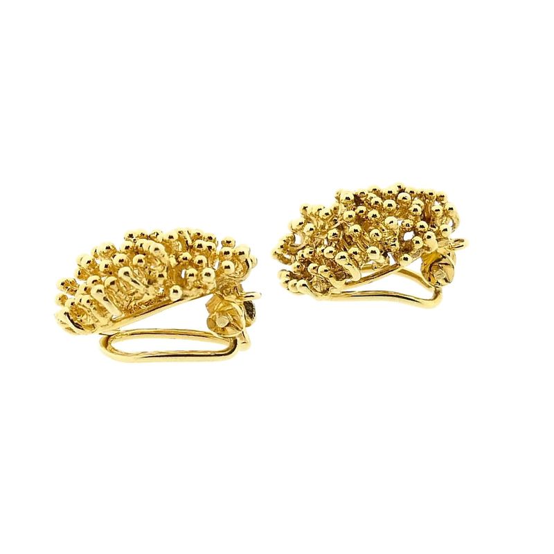Image 8 of 14K Yellow Gold Clip-On Earrings