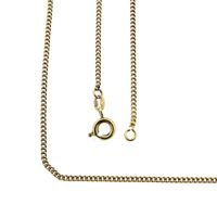 Gold gourmet link chain | 44.5 cm