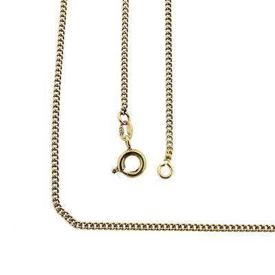 Image 1 of Gold gourmet link chain | 44.5 cm