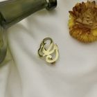 Image 7 of Gold letter brooch; letter G