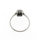 Image 11 of 18-karat white gold art deco ring with diamonds | 0.22 ct.