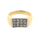 Image 5 of Gold ring with diamonds; 0.18 ct.