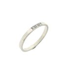 Image 1 of White gold ring with diamond; 0.03 ct. | Jeunesse