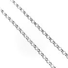 Image 3 of Silver jasseron link chain | 70 cm