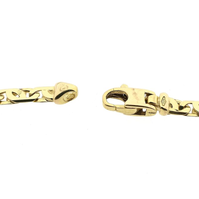 Afbeelding 3 van Gouden valkenoog schakelketting | 50 cm