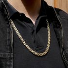 Image 11 of Exclusive long gold flat king chain | 71 cm