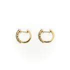 Image 4 of Gold stud earrings with diamonds; 1.00 ct.