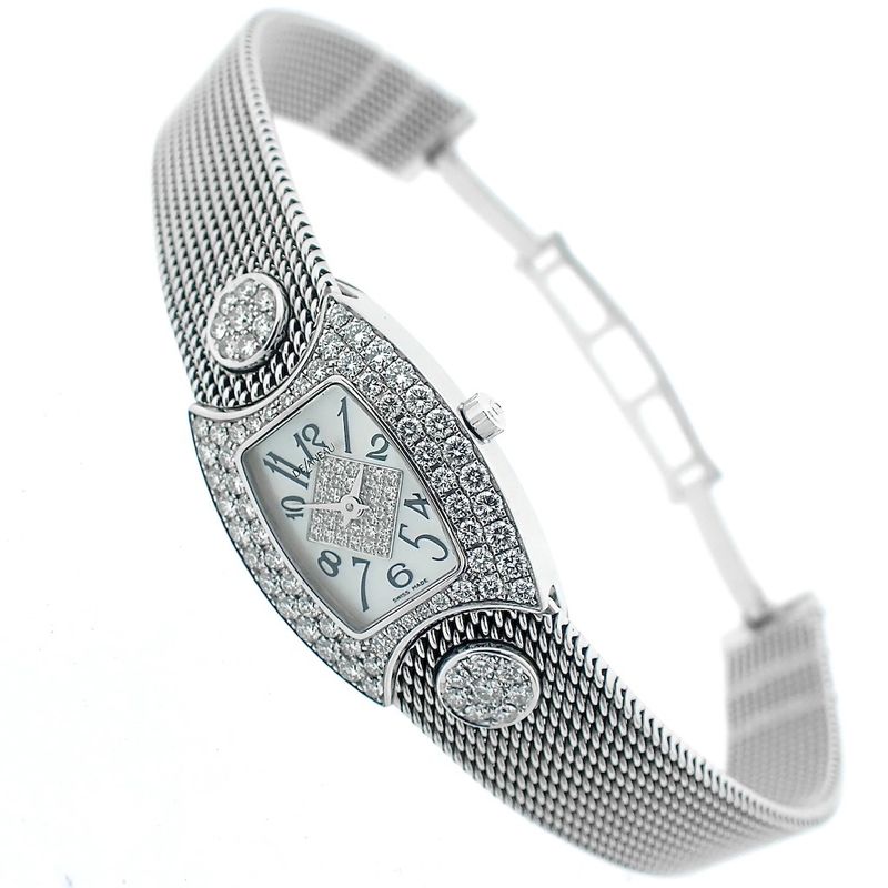 Image 3 of Delaneau 'First Lady'; 18k white gold women's watch with diamonds