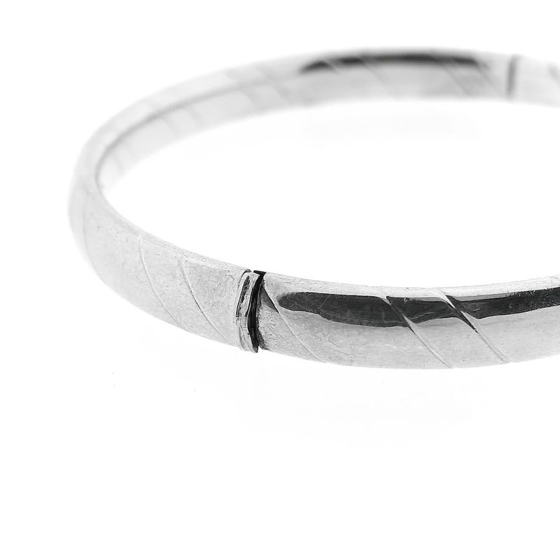 Image 3 of Silver slave bracelet with engravings | Ø 62.5 mm