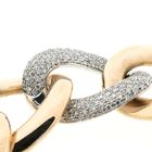 Image 8 of Rose gold gourmet link bracelet with diamonds; 0.72 ct.