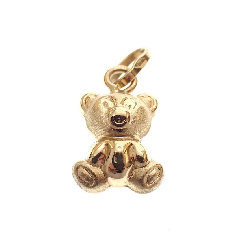 Image 1 of 18K Gold Teddy Bear Pendant