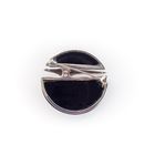 Image 4 of White gold brooch with onyx